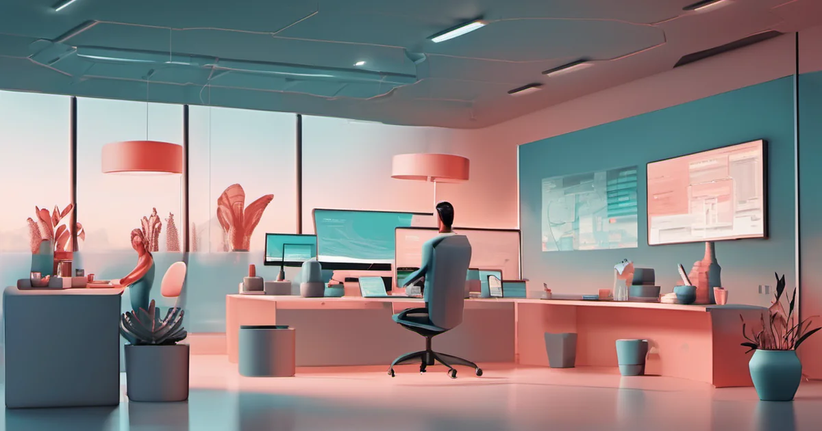 AI-generated conceptual illustration accompanying: Overview of Seven Workflow Automation Tools