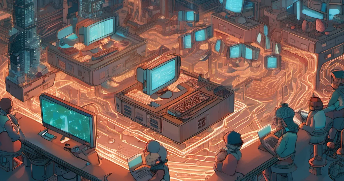 AI-generated conceptual illustration accompanying: Linux's Evolution from Hobby Project to Global Powerhouse