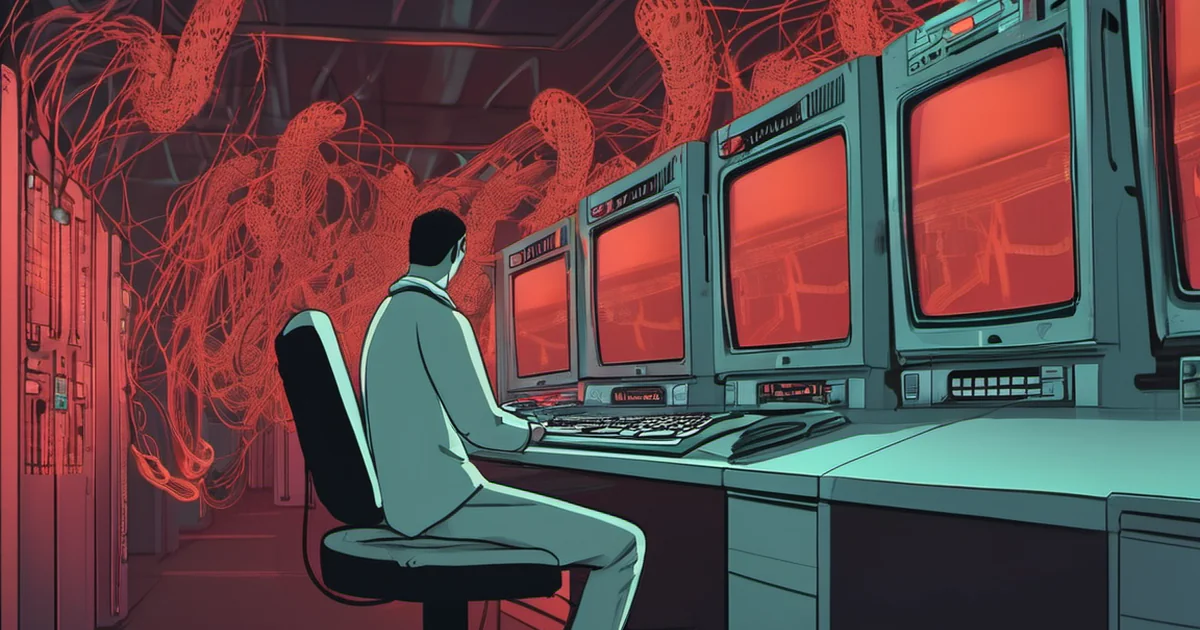 AI-generated conceptual illustration accompanying: GitLab Addresses Critical Remote Code Execution Vulnerability