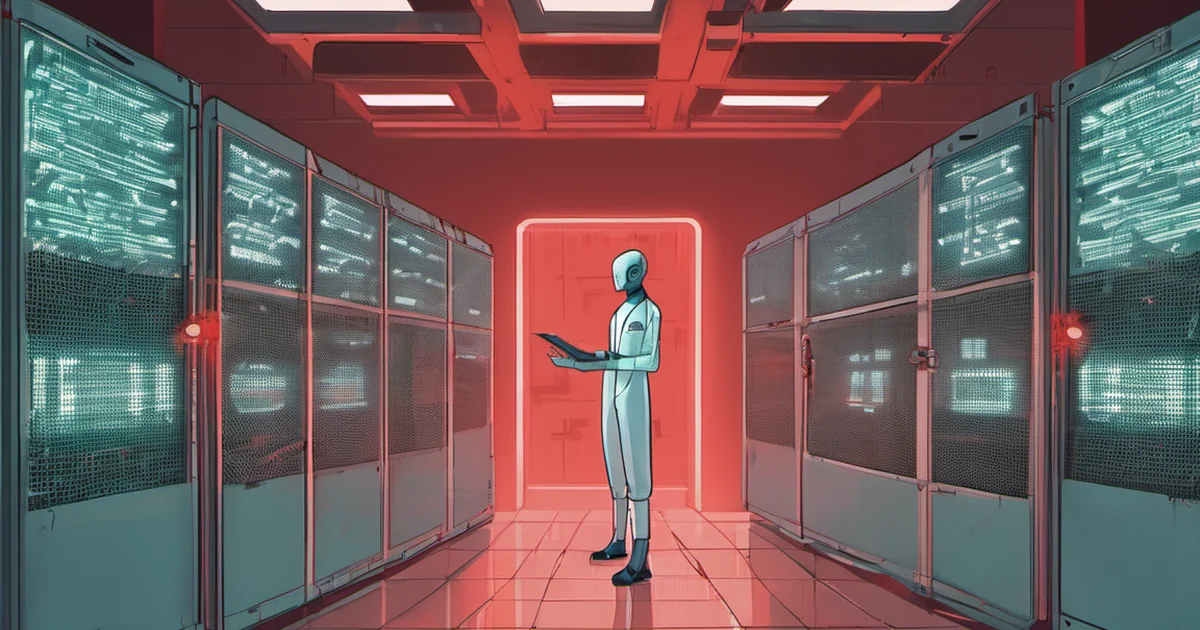 AI-generated conceptual illustration accompanying: Challenges in Production AI Systems
