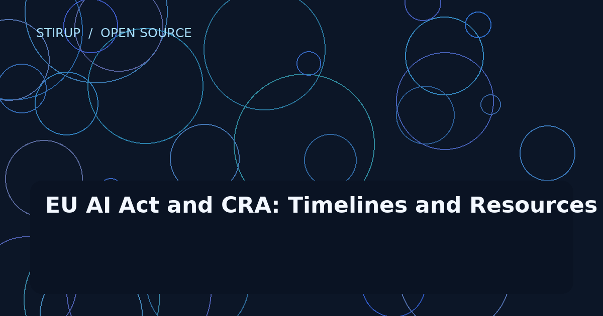 EU AI Act and CRA: Timelines and Resources