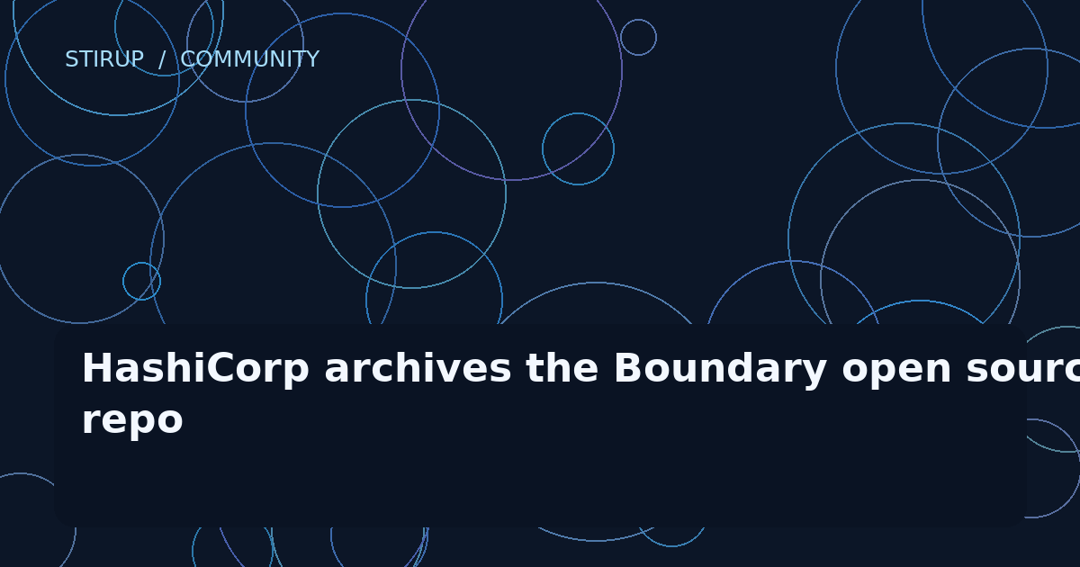 HashiCorp archives the Boundary open source repo