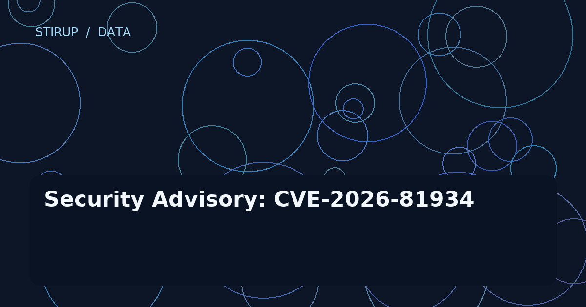 Security Advisory: CVE-2026-81934
