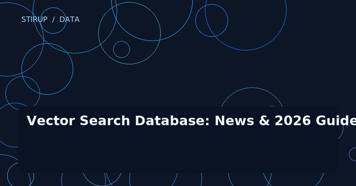 Vector Search Database: News & 2026 Guide
