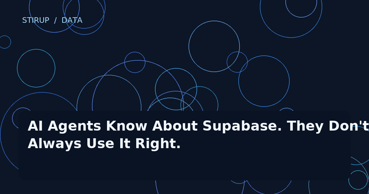 AI Agents Know About Supabase. They Don't Always Use It Right.