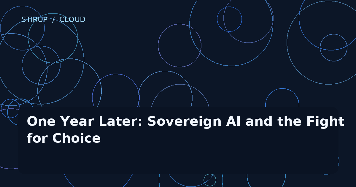 One Year Later: Sovereign AI and the Fight for Choice