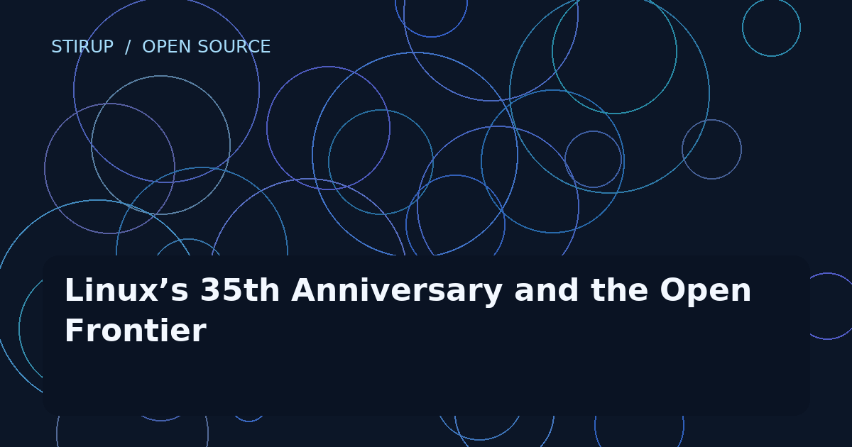 Linux’s 35th Anniversary and the Open Frontier