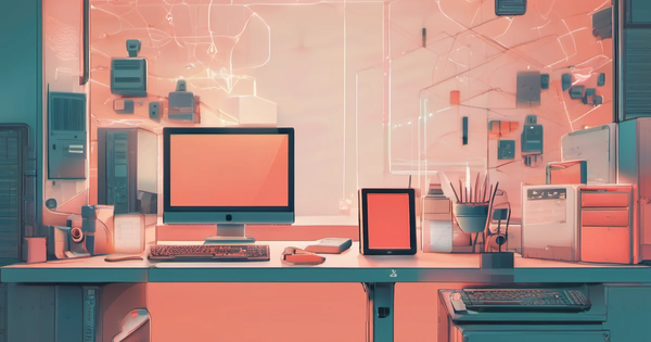 AI-generated conceptual illustration accompanying: Chainguard Introduces Secure Workspaces and Checks for AI Coding Environments