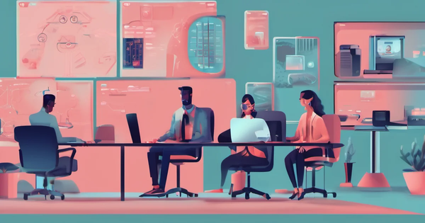 AI-generated conceptual illustration accompanying: Rapid AI Tool Adoption Raises Enterprise Security Concerns