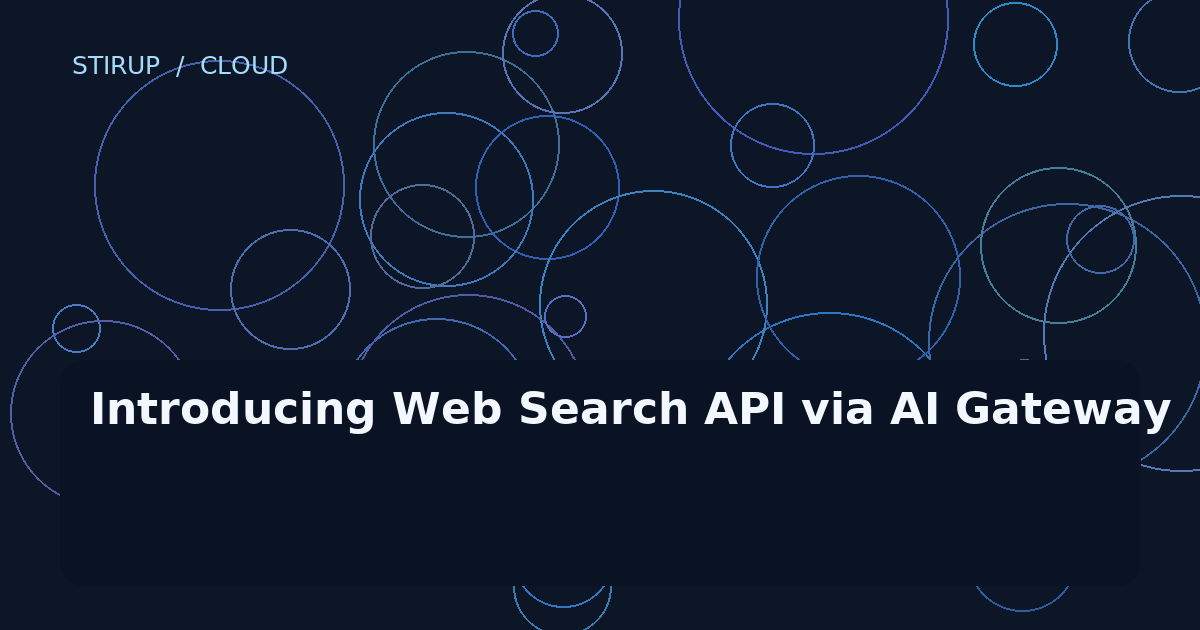 Introducing Web Search API via AI Gateway