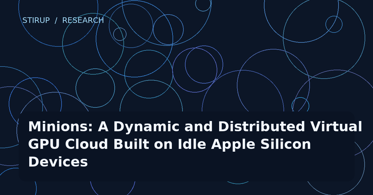 Minions: A Dynamic and Distributed Virtual GPU Cloud Built on Idle Apple Silicon Devices