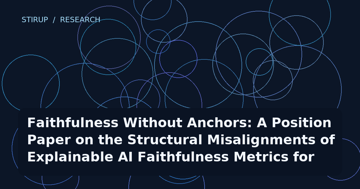 Faithfulness Without Anchors: A Position Paper on the Structural Misalignments of Explainable AI Faithfulness Metrics for Feature Importance