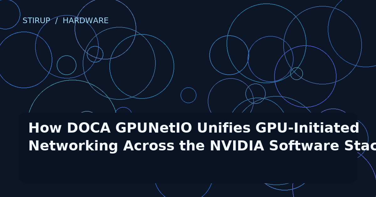 How DOCA GPUNetIO Unifies GPU-Initiated Networking Across the NVIDIA Software Stack