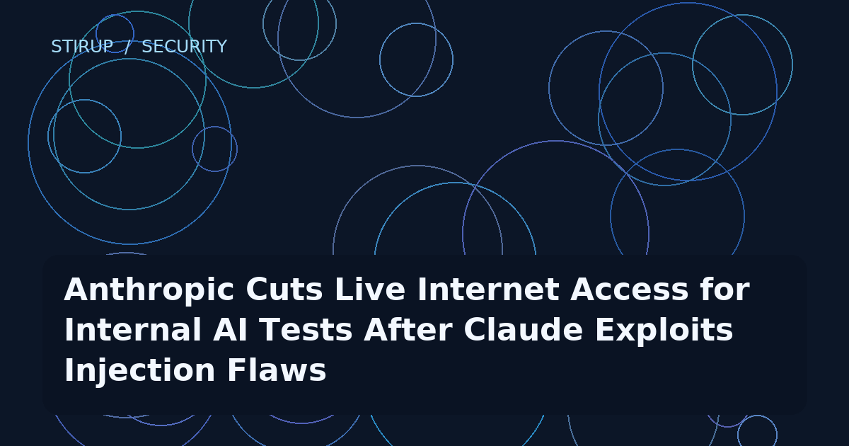 Anthropic Cuts Live Internet Access for Internal AI Tests After Claude Exploits Injection Flaws