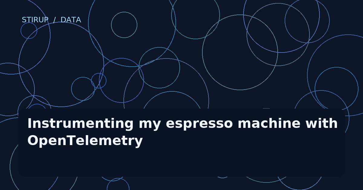 Instrumenting my espresso machine with OpenTelemetry