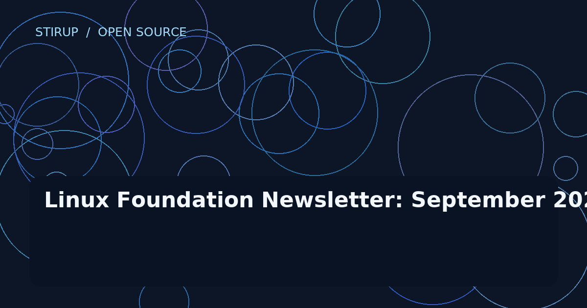 Linux Foundation Newsletter: September 2026
