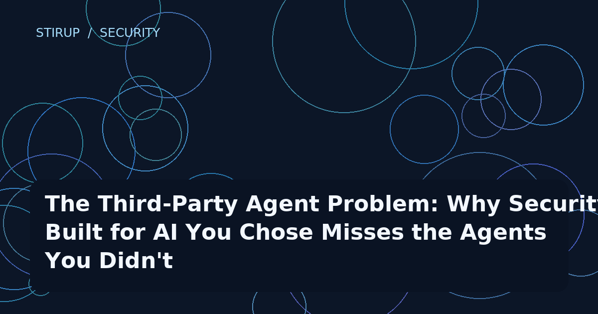 The Third-Party Agent Problem: Why Security Built for AI You Chose Misses the Agents You Didn't