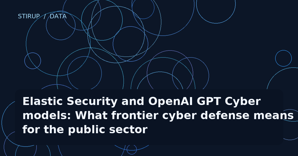 Elastic Security and OpenAI GPT Cyber models: What frontier cyber defense means for the public sector