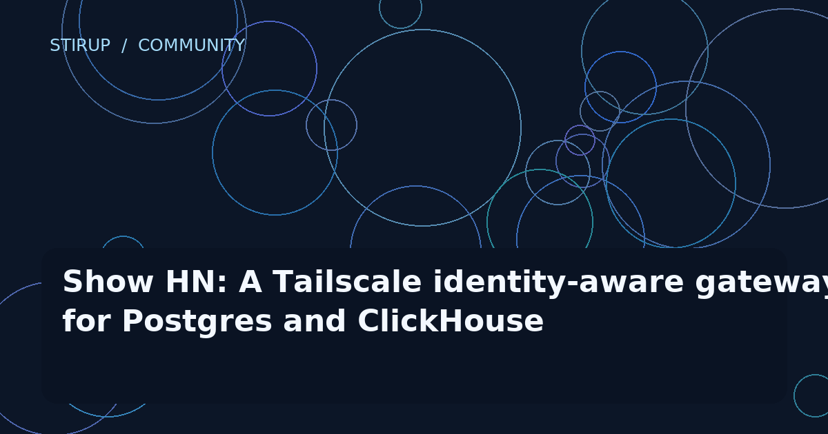 Show HN: A Tailscale identity-aware gateway for Postgres and ClickHouse