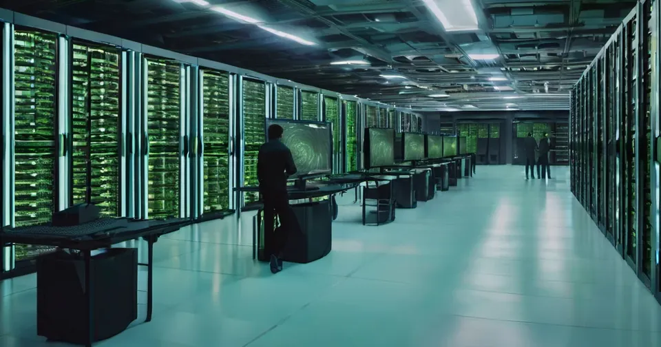 AI-generated conceptual illustration accompanying: GPU Cluster Management and Scheduler Optimization at Ai2 and Hugging Face