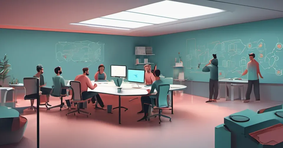 AI-generated conceptual illustration accompanying: Uneven AI Agent Adoption Among Developers