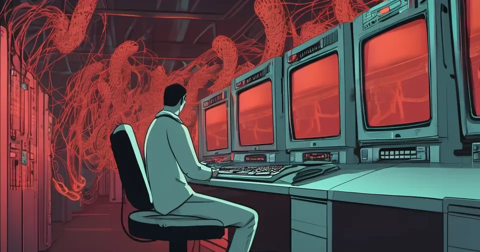 AI-generated conceptual illustration accompanying: GitLab Addresses Critical Remote Code Execution Vulnerability