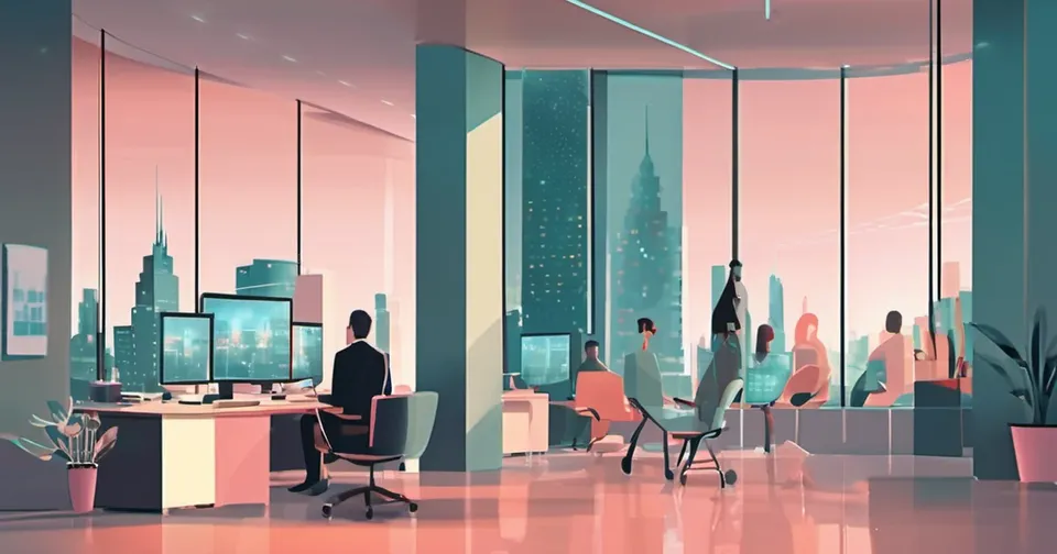 AI-generated conceptual illustration accompanying: Architects' Role in AI-Driven Development and Microservices Debate