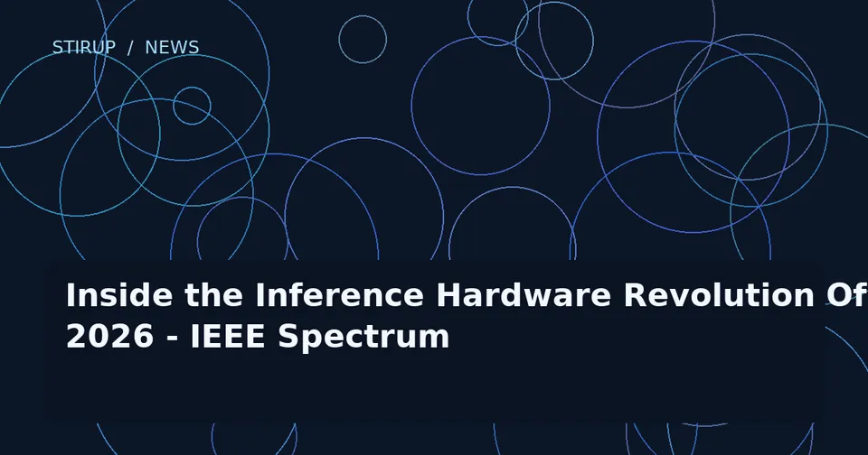 Inside the Inference Hardware Revolution Of 2026 - IEEE Spectrum