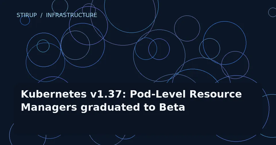 Kubernetes v1.37: Pod-Level Resource Managers graduated to Beta