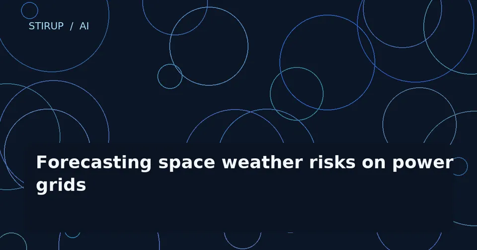 Forecasting space weather risks on power grids