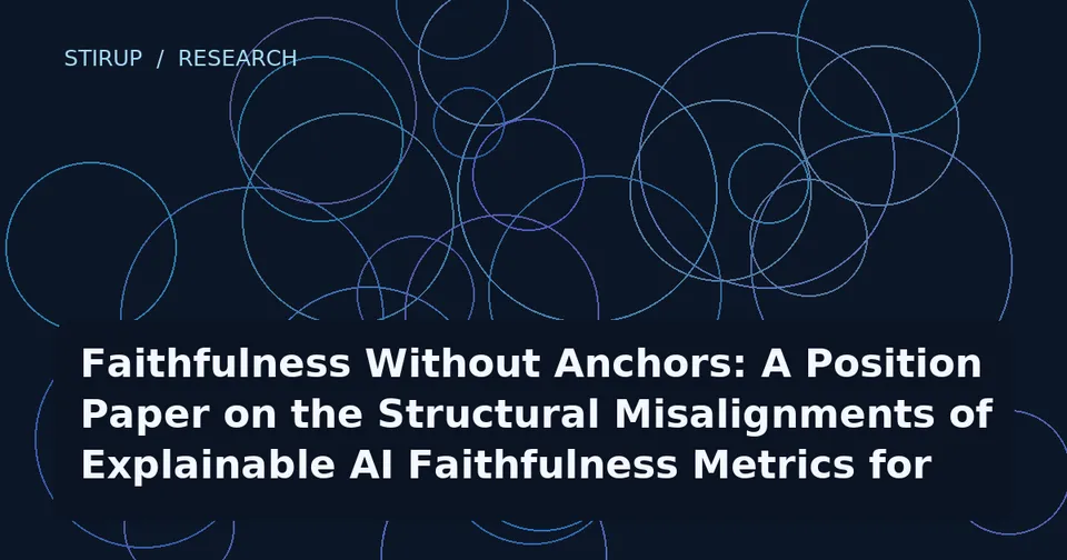 Faithfulness Without Anchors: A Position Paper on the Structural Misalignments of Explainable AI Faithfulness Metrics for Feature Importance
