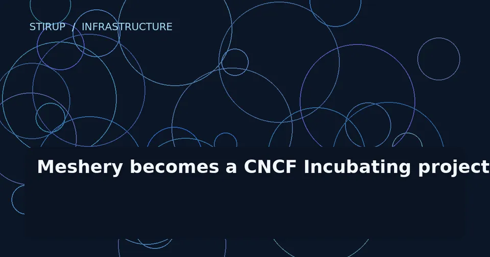 Meshery becomes a CNCF Incubating project