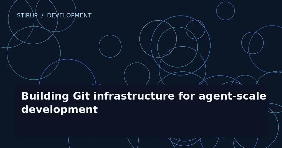 Building Git infrastructure for agent-scale development