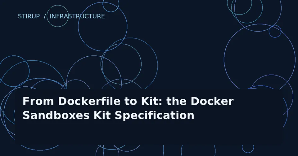 From Dockerfile to Kit: the Docker Sandboxes Kit Specification