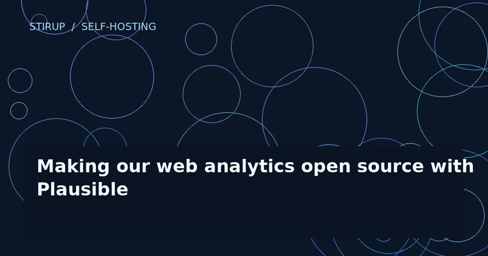 Making our web analytics open source with Plausible
